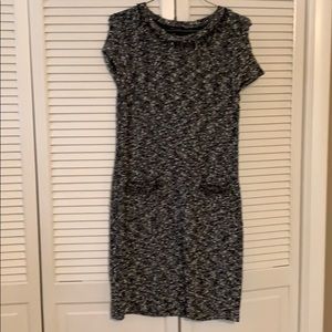 Ann Taylor B/W sweater dress
